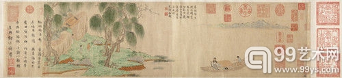 元 钱选《归去来辞图卷》现藏于美国大都会艺术博物馆