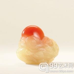 龙蛋石旭日东升摆件 福建东南2013秋拍