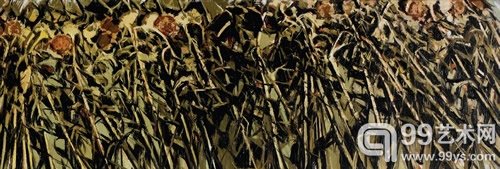 许江 四十八葵 布面油画