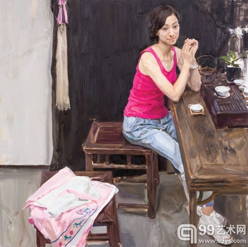 何红舟 张莉 布面油画