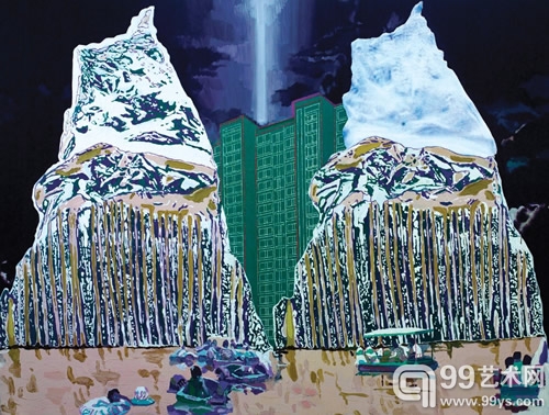 金阳平 虔诚 布面油画
