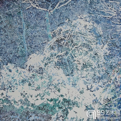 余旭鸿 夜光：林泉之三 布面油画