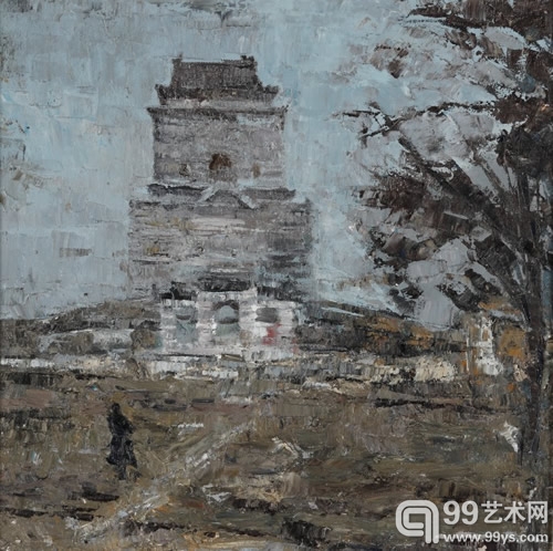 赵军 塑造记忆之历史景观系列之一 布面油画