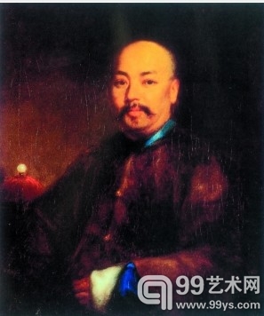 林呱《自画像》油画 1854年 香港艺术馆收藏