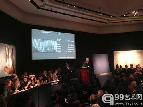 伦敦佳士得20世纪意大利艺术成交额创新高