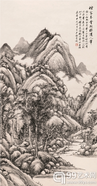 徐邦达《临王烟客山水图》