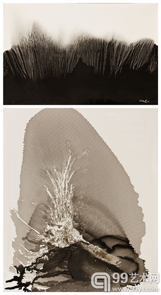上图：2010萌 91cm x 60cm 下图：2012飆. 91cm x 109cm