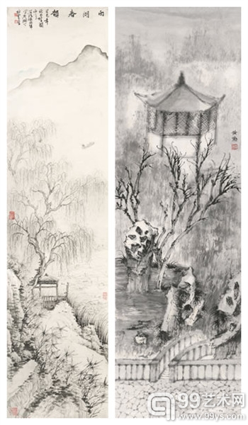 陈明坤 《西湖春韵》136cm×34cm