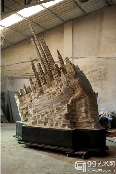 刘韡，无题，书籍，不锈钢，铁，2011－2012