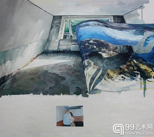孟后均，房间，布面油画，200x180cm，2013