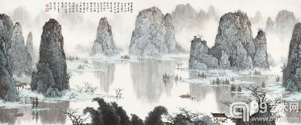 Top9  白雪石 百里漓江 庚午（1990年）作