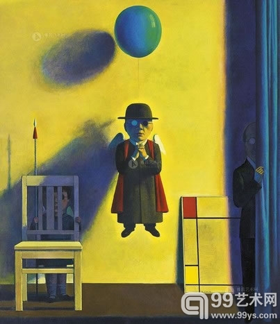 刘野 1997年作 红 黄 蓝