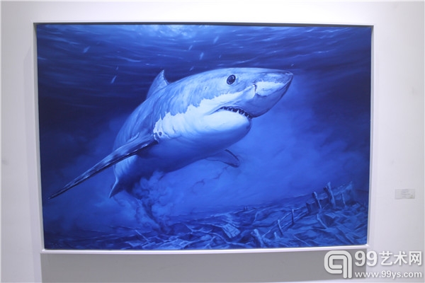 展览作品：《我的海底世界》，布面油画，么红岩