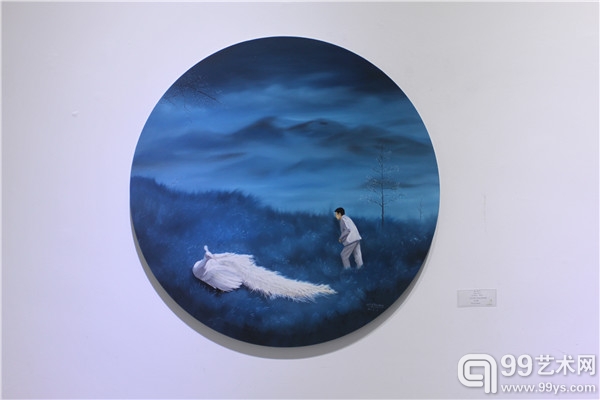 展览作品：《源》，布面油画，郑金鹏