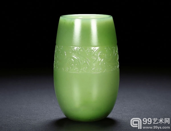 10472  俞挺 碧玉四灵杯