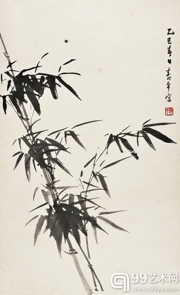 178号 董寿平 竹子 78.5×48cm 约3.4平尺