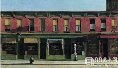 爱德华·霍普（Edward Hopper）《星期天早晨》