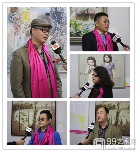 观展嘉宾接受99艺术网采访