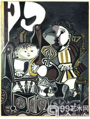 毕加索名画《两个小孩》1.7亿成交。