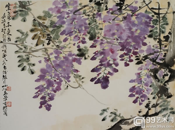 茹  峰 《紫藤》