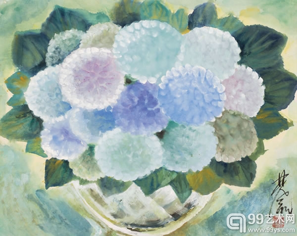 林风眠 绣球花