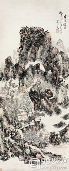黄宾虹 （1865-1955） 晴峦暖翠 