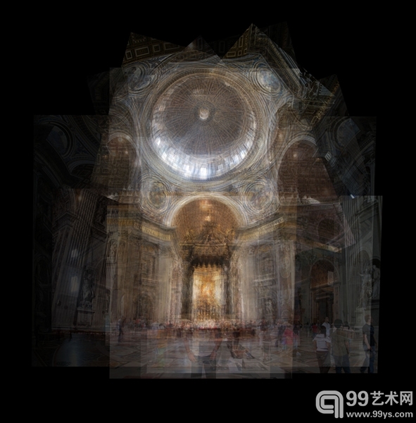 圣彼得大教堂 04 Basilica of Saint Peter. 2010 _ 110 cm x 115 cm, C-Print.