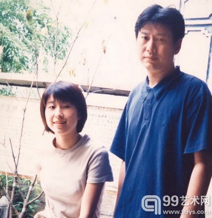 周春芽与大女儿周褐褐
