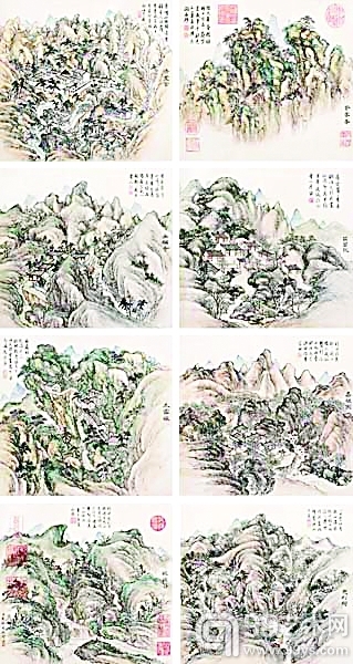 董邦达《葛洪山八景》（资料图片）