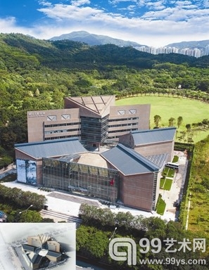 关山月美术馆全景。