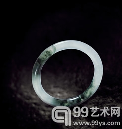 冰种飘花翡翠手镯