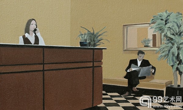 杨伯都，"In the Hotel"，2013, 油画