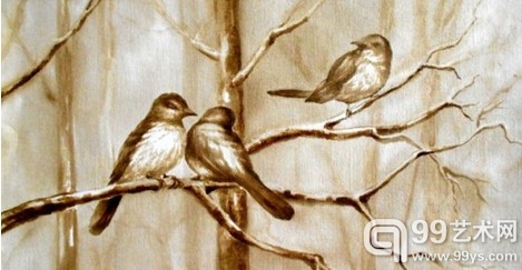白俄罗斯女艺术家用石油作画彰显古典深沉