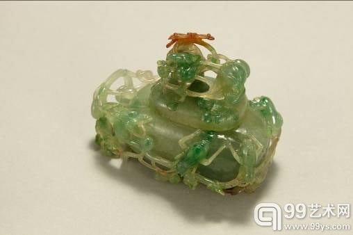 18世纪 翡翠俏色瓜瓞水丞 长9.3cm 高7.5cm