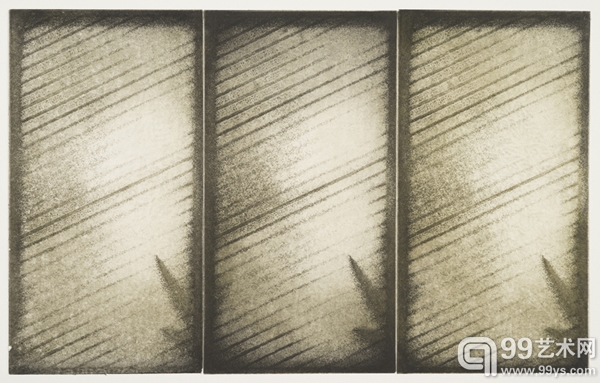 黄丽茵 《看著看著》 38x55cm 铜版蚀刻 2012