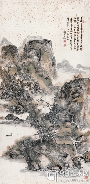 黄宾虹《新安小景》