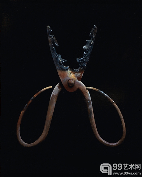 冷军 《剪刀》 55X38cm 布面油画 