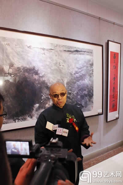 “齐鲁有约——王涛画展”现场
