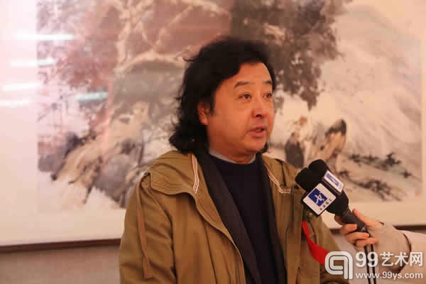 “齐鲁有约——王涛画展”现场