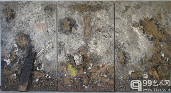 《遗迹》180x120x3综合材料2009