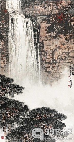 钱松喦《山高水长》