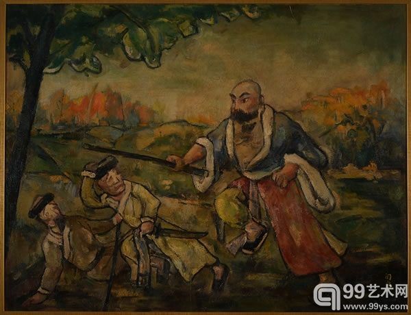 关良 京剧野猪林 估价：RMB960-1200万