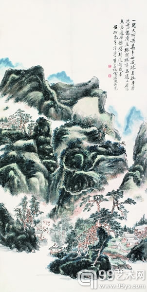黄宾虹（1865-1955） 沤波诗意图