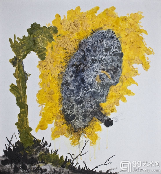 葵花 80X60cm   布上油彩2013