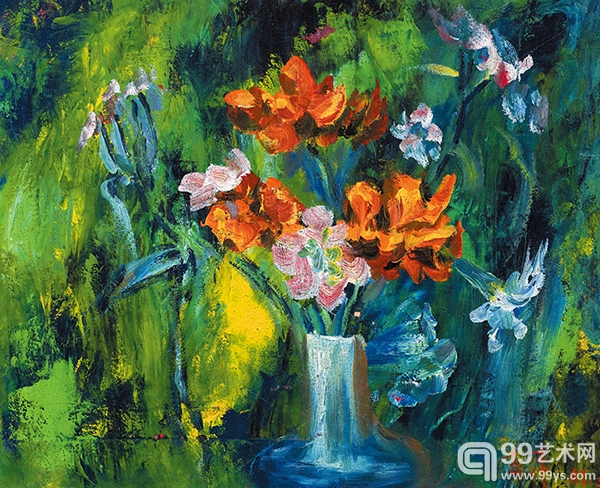 李青萍 瓶花