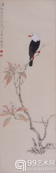 谢稚柳（1910—1997）  冬果花小鸟