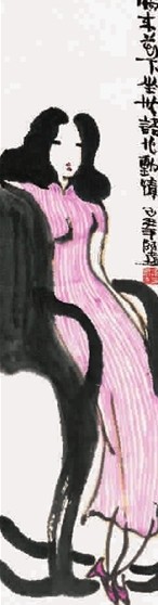 偶来花下坐，无语也动情
