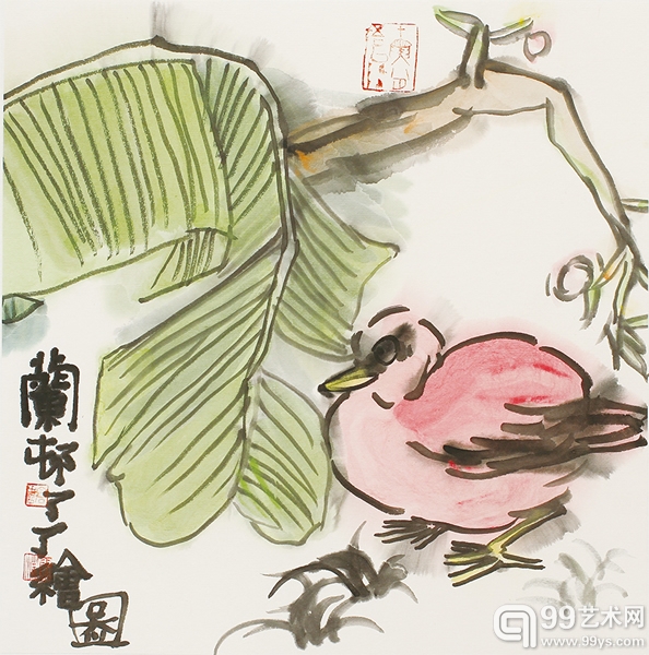 红肥绿瘦 33x33cm 纸本水墨 2013.