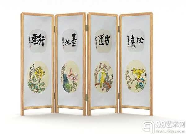 花鸟屏风1.