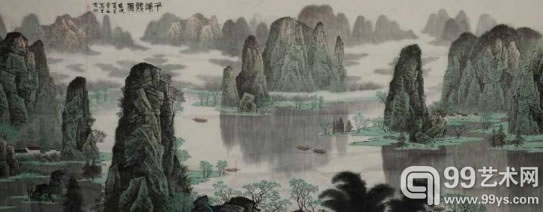 白雪石，漓江山水